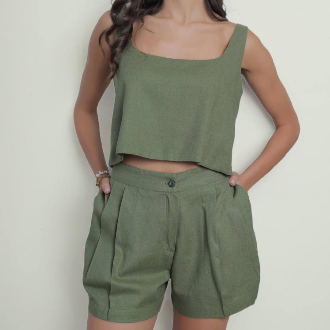 Linen shorts