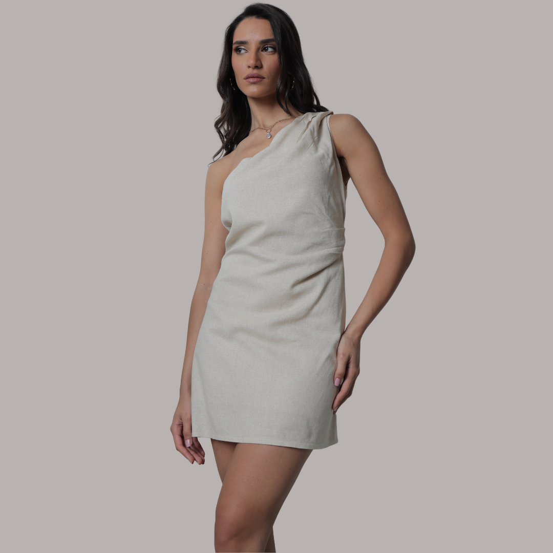 Linen short dress